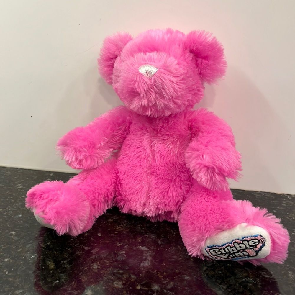 Hershey’s 11” Bubble Yum Teddy Bear Pink Stuffed Plush Animal Toy Play Doll